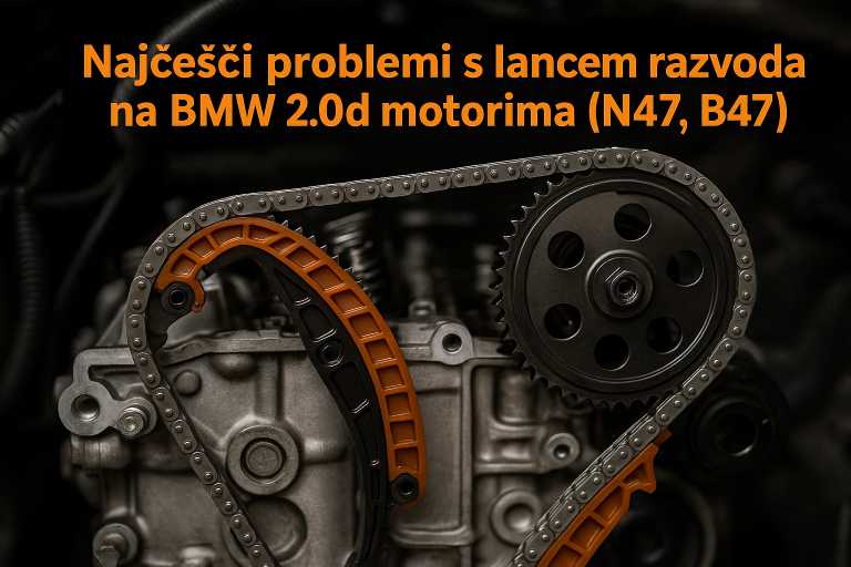 Najčešći problemi s lancem razvoda na BMW 2.0d motorima (N47, B47)